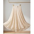 Krem Dantelli Etek