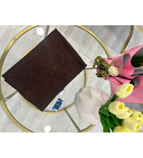 Kahverengi Desenli Şal