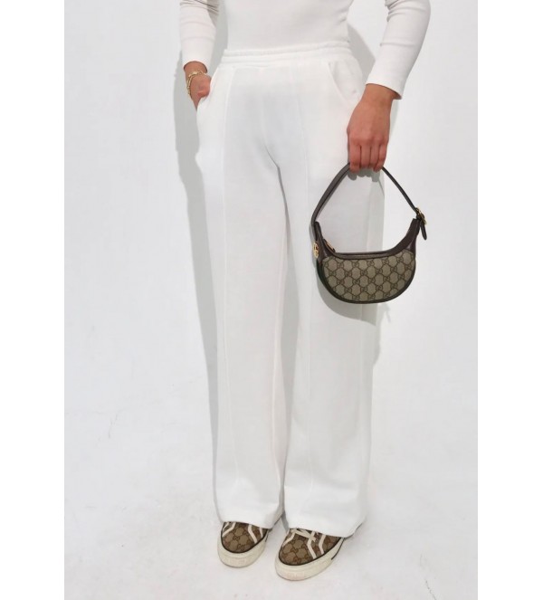 Çimalı Beyaz Pantolon