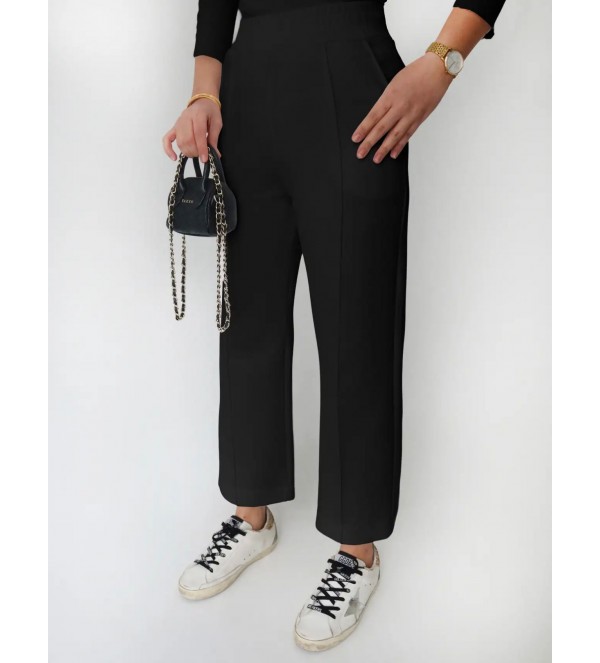 Çimalı Siyah Pantolon