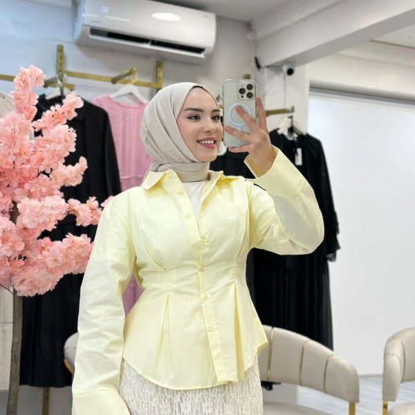 Sarı Küpürlü Gömlek