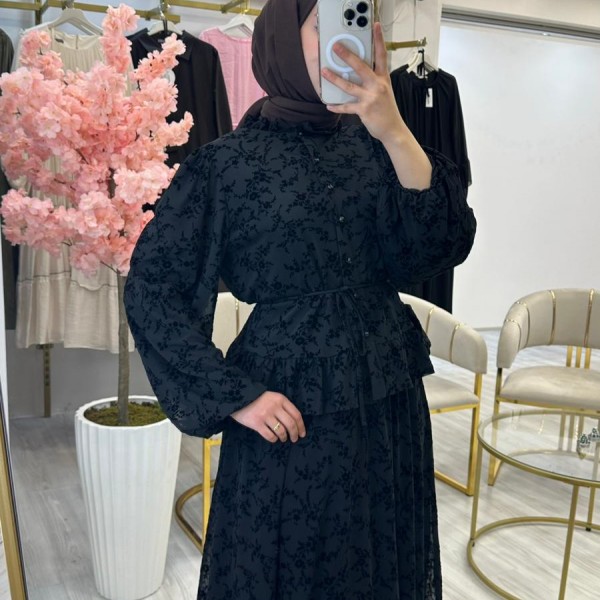 Dantelli Elbise 2li Takım