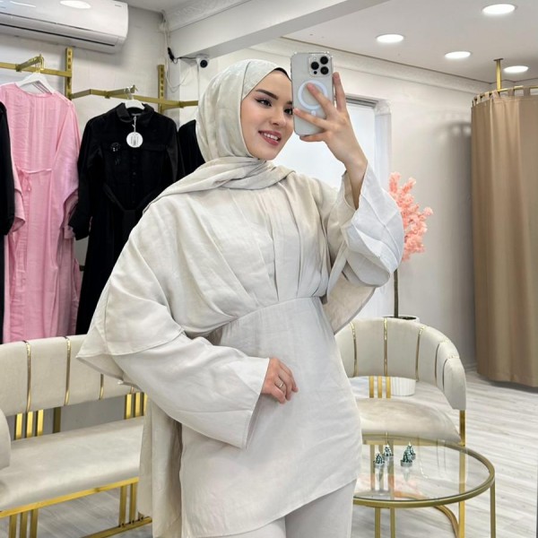 Arabic Pelerinli Modal 2Li Takım