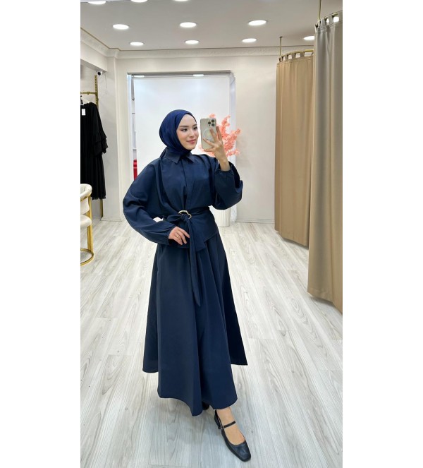 Lacivert Gold Kemerli Takım