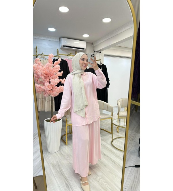 Pembe 2li Keten Takım